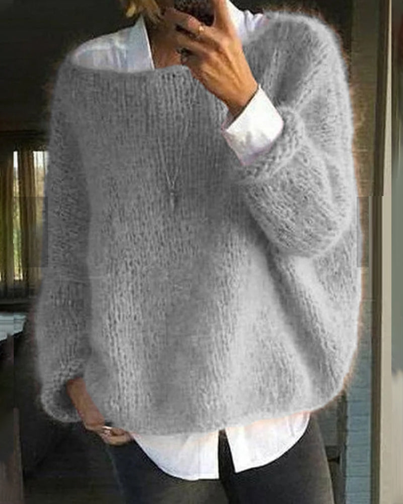 Alverine - Damen gestrickter Pullover