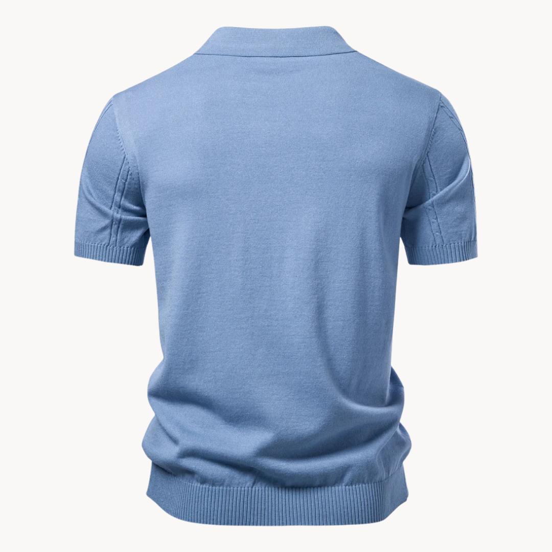 Montrivo - Moderné textúrované pánske polo tričko