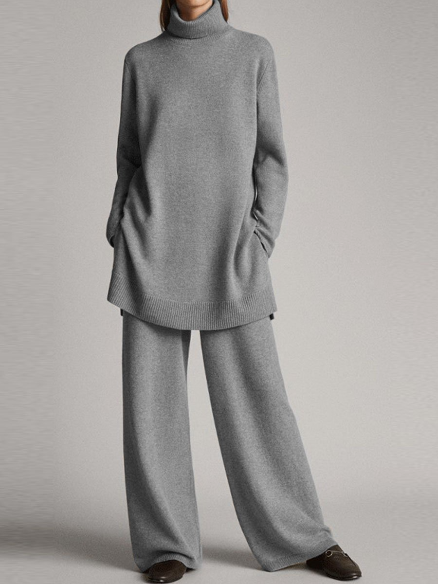 Rebecca – Damen Loungewear-Set mit entspannter Passform und Rippstruktur