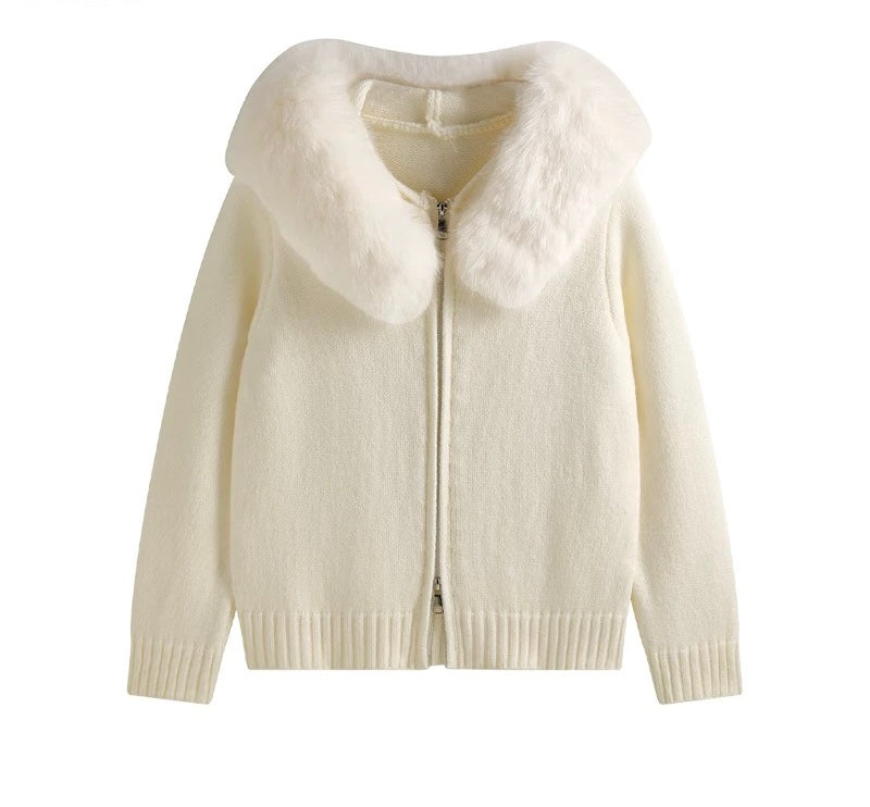 Elaria  - Faux Fur Cardigan