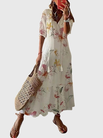 Amelisse - Boho letnia sukienka maxi