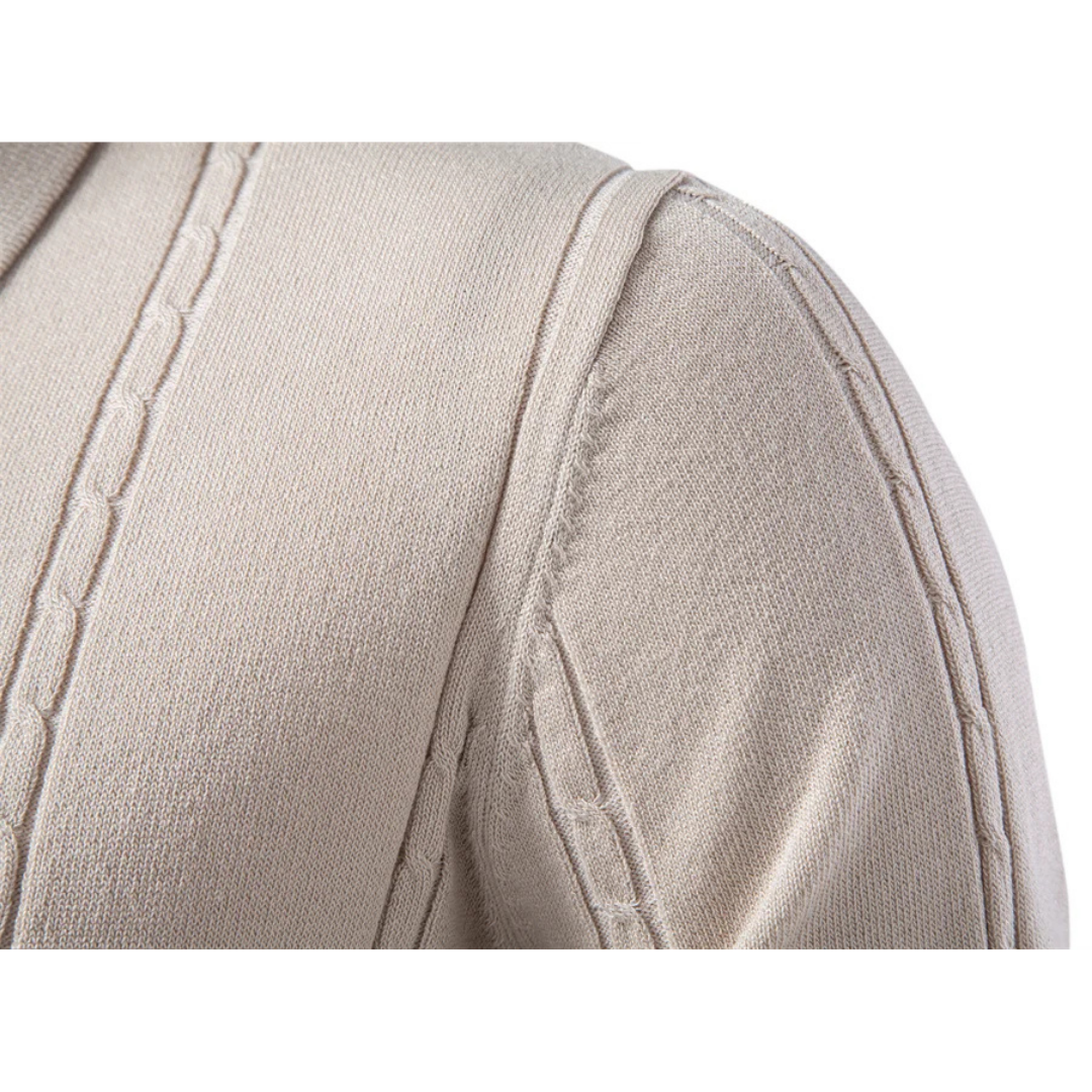 Montrivo - Moderné textúrované pánske polo tričko