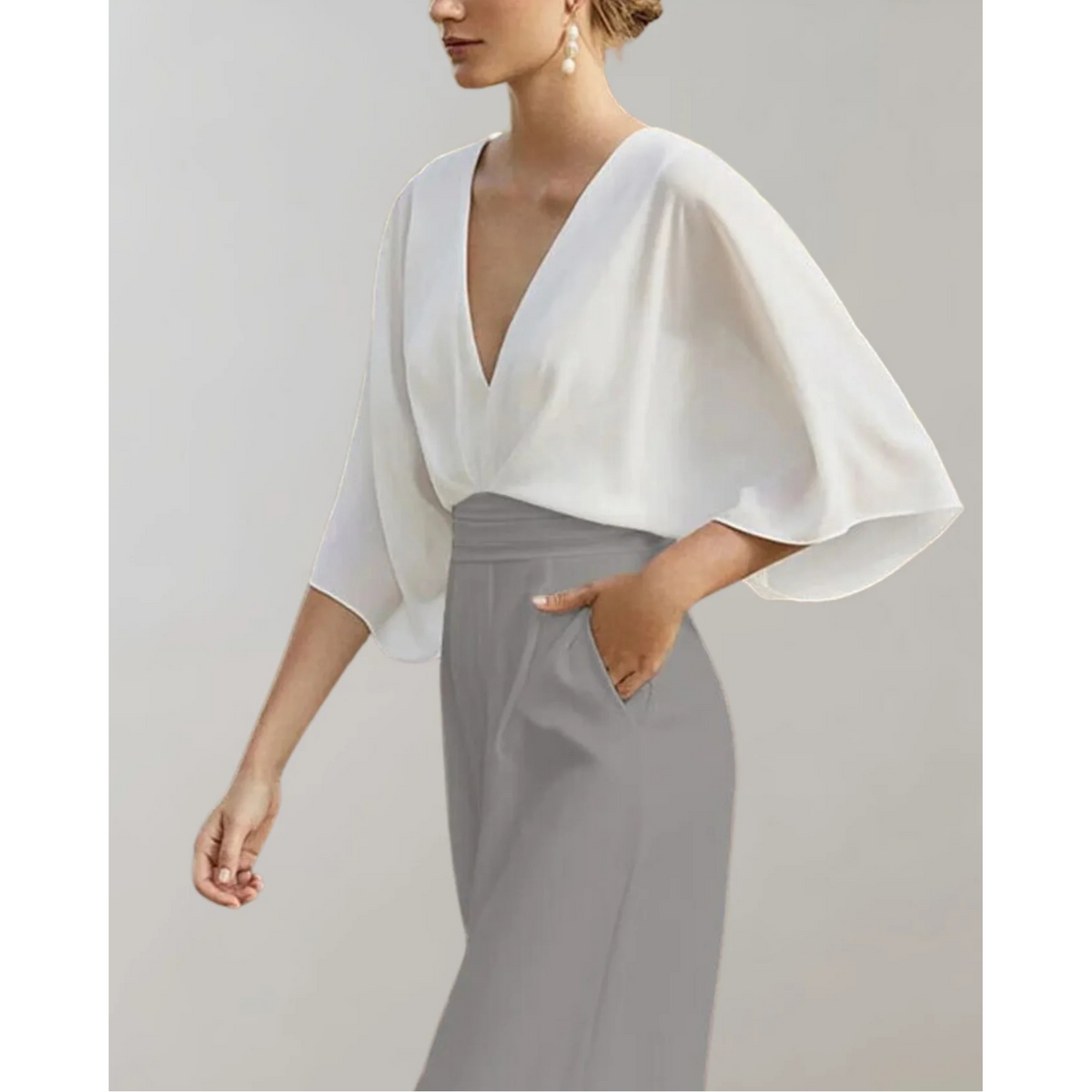 Celiane – Womens Wide Leg Fitted Jumpsuit