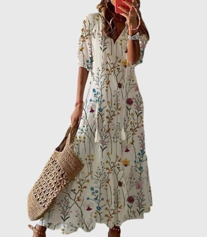 Amelisse - Boho letnia sukienka maxi