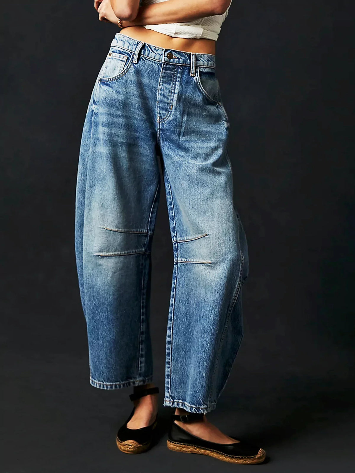 Sephira - Luipaard Barrel Jeans