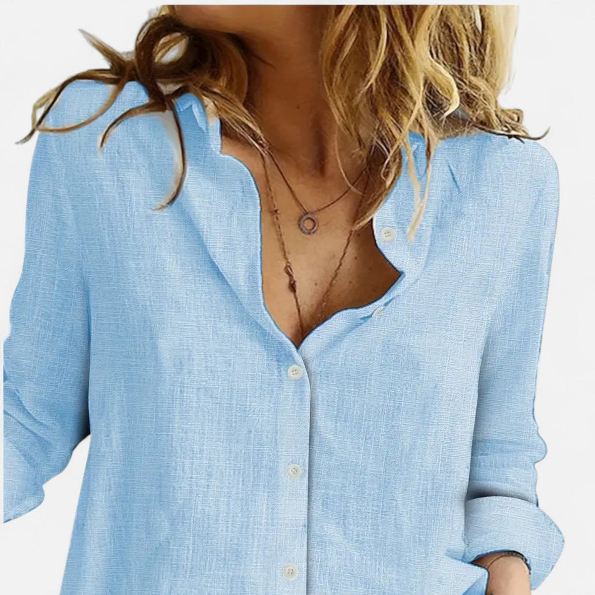 Verouxa - Women Loose Long Sleeve Shirt