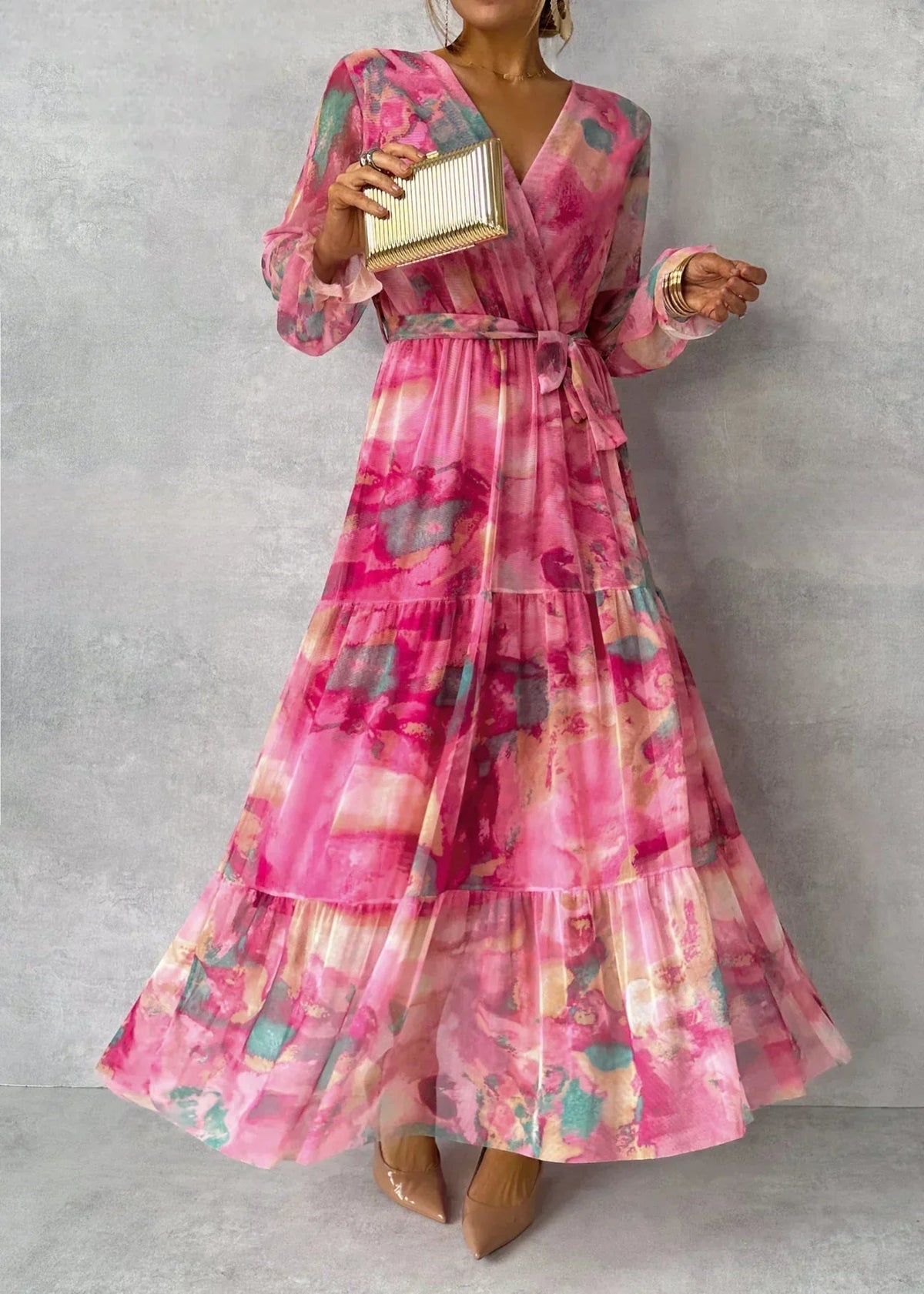 Naomi - Elegancka długa sukienka maxi
