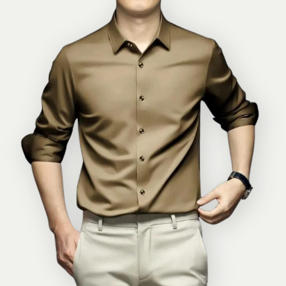 Sorenn - Camicia Uomo Antirughe Senza Stiro