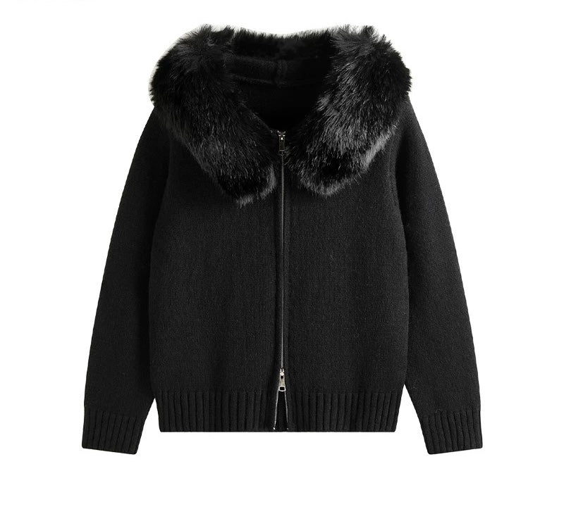 Elaria  - Faux Fur Cardigan