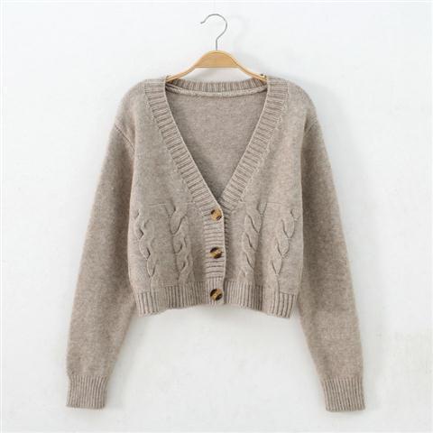 Elenora – Women’s Short Cable Knit Cardigan
