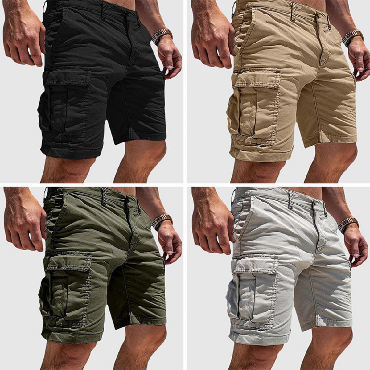 Roweon - Men’s Cargo Shorts Everyday Comfort