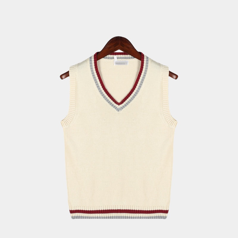 Brennor – Chaleco de punto clásico para hombre con cuello en V