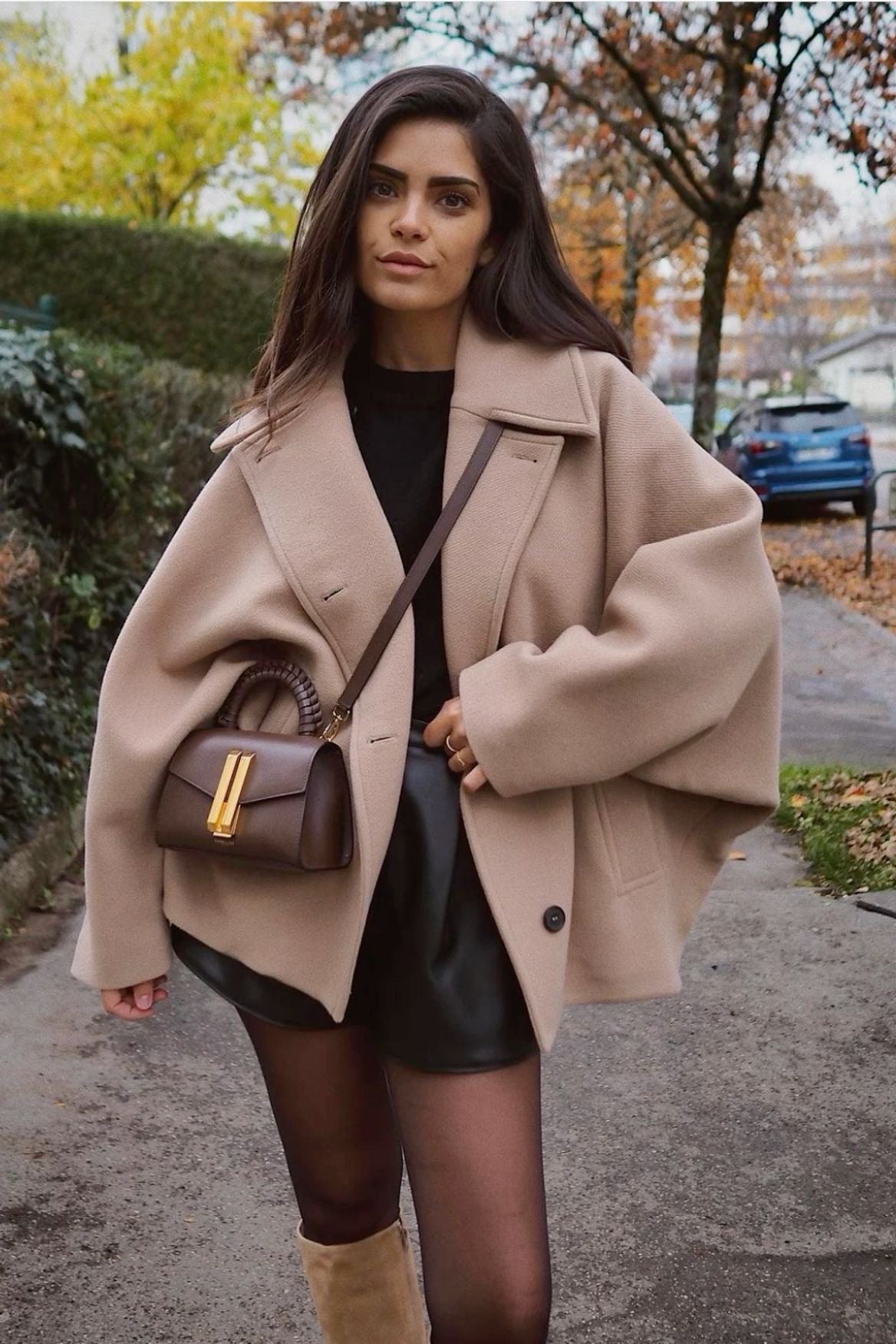 Valestra – Damen Oversize Wollmantel