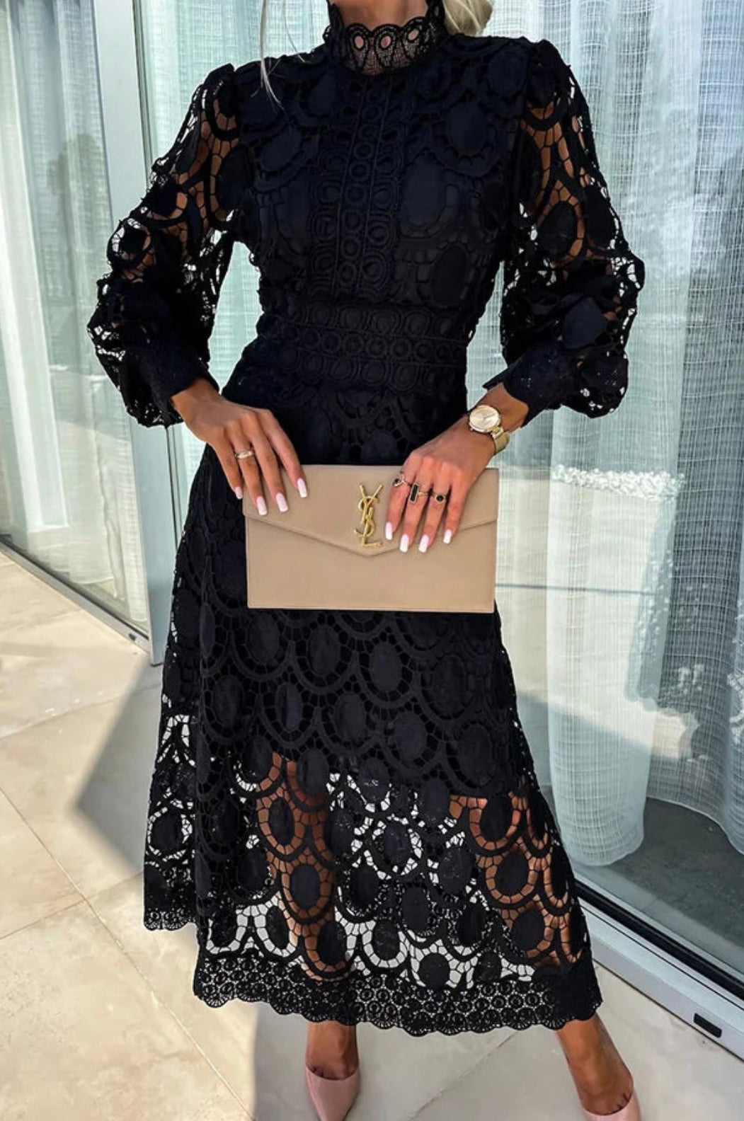 Emeliora – Long Sleeve Cutout Party Dress Women