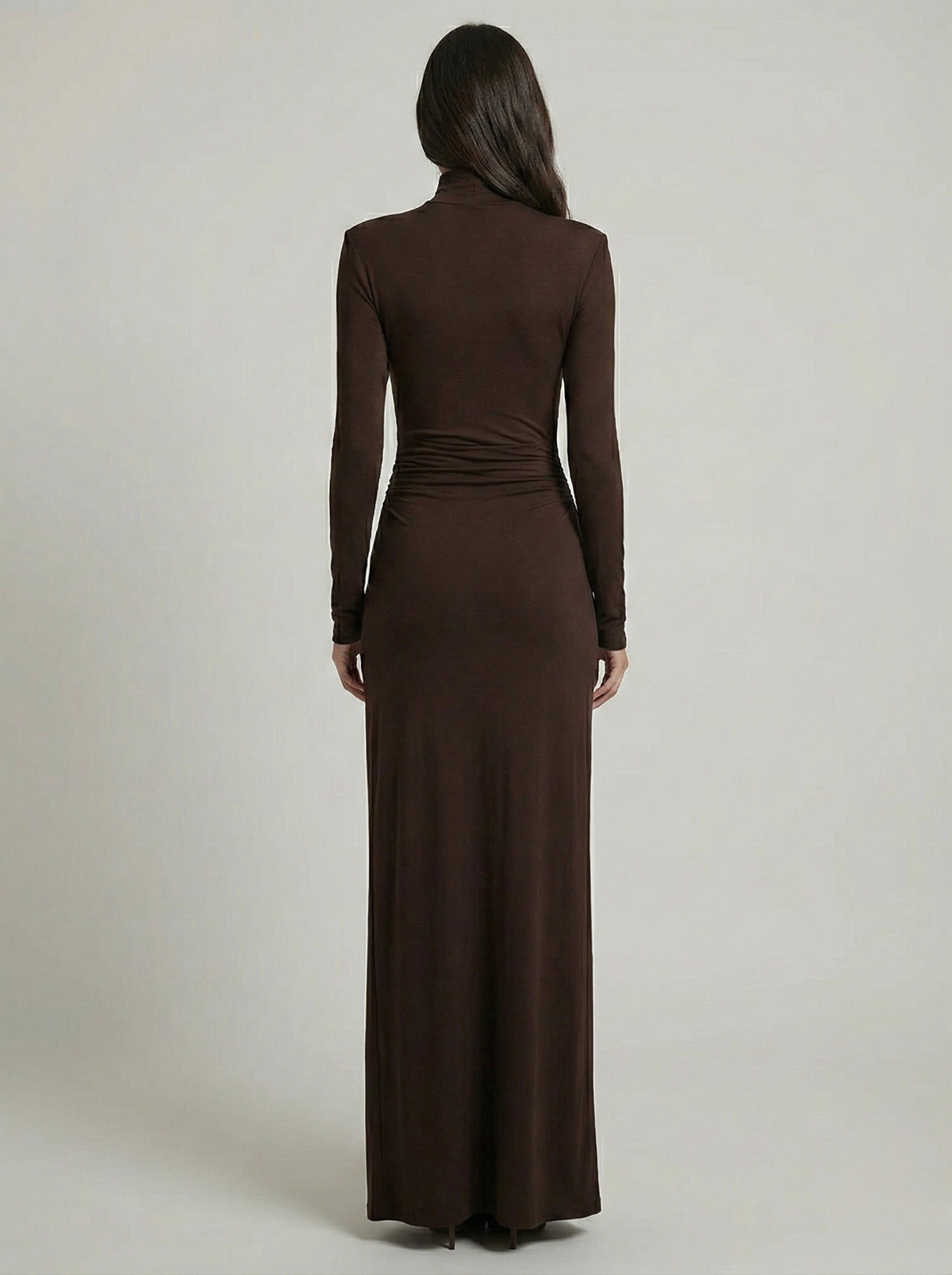 Lunarie - Abito lungo elegante arricciato