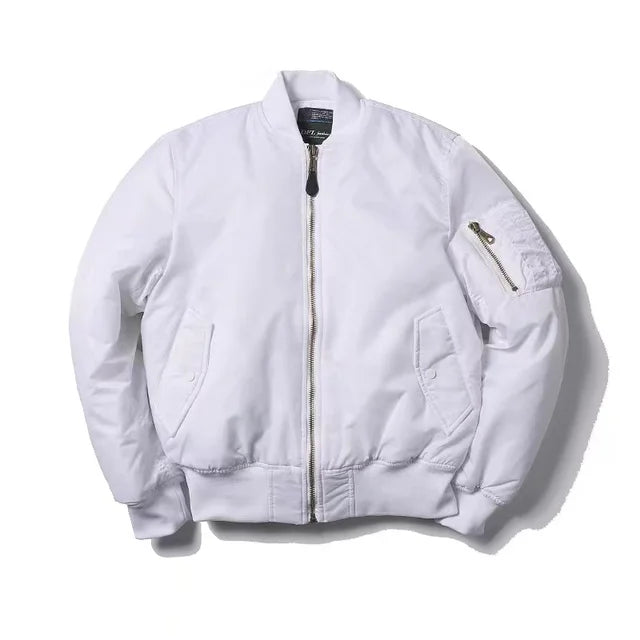 Ardeno - Blouson aviateur unisexe avec fermeture éclair