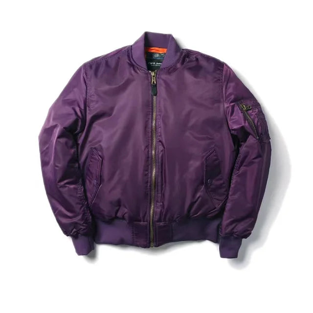 Ardeno - Blouson aviateur unisexe avec fermeture éclair