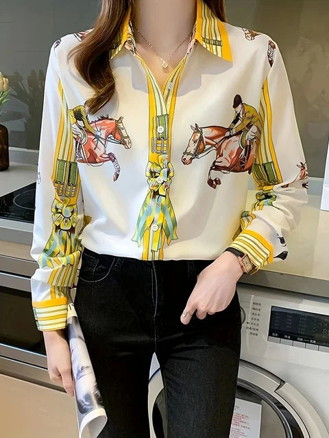Florenca - Womens Floral Print Shirt