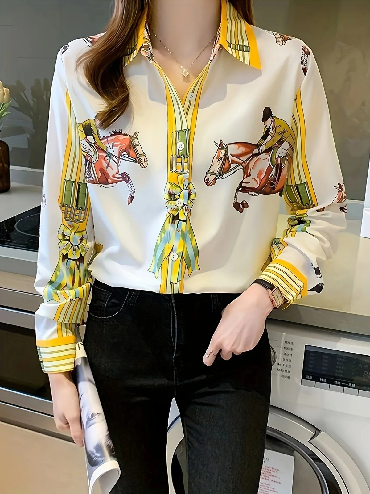Florenca - Womens Floral Print Shirt