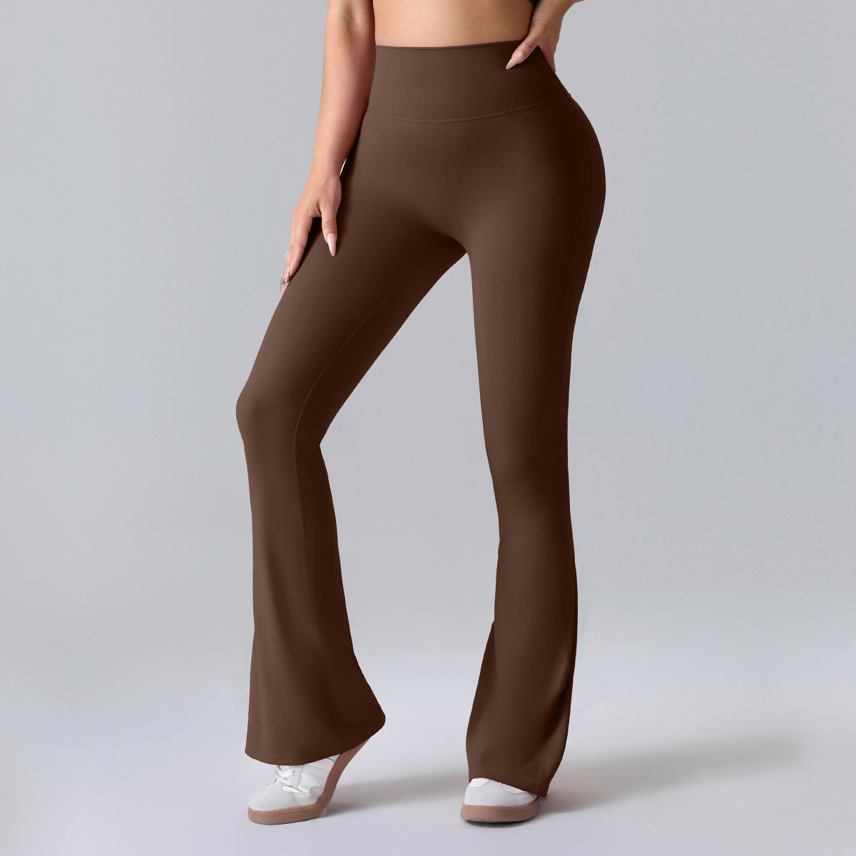 Nianna - Flared højtaljede fitnessleggings