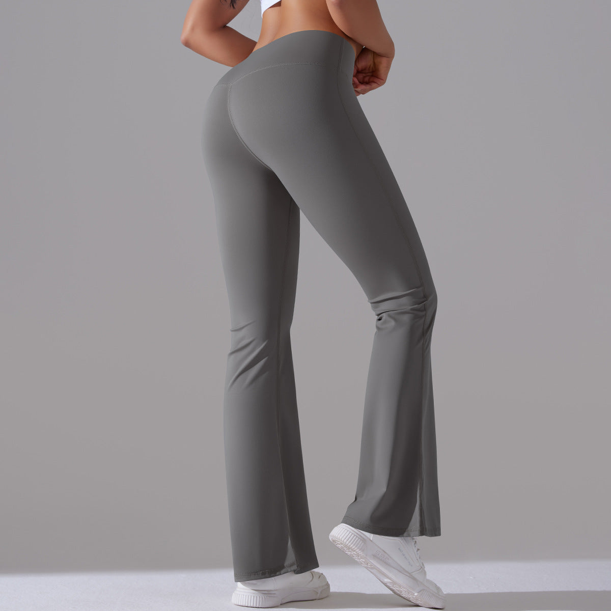 Nianna - Flared højtaljede fitnessleggings
