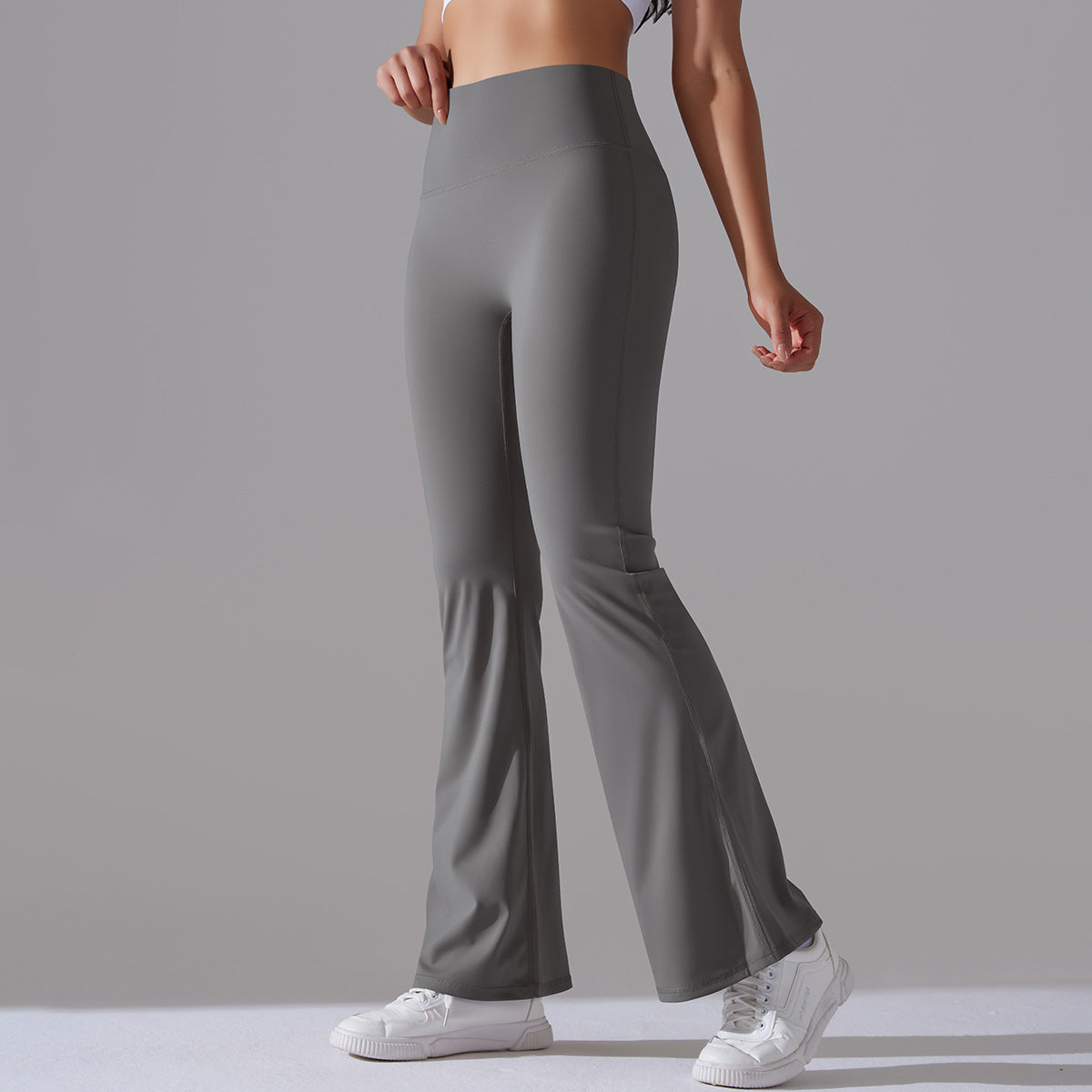 Nianna - Flared højtaljede fitnessleggings