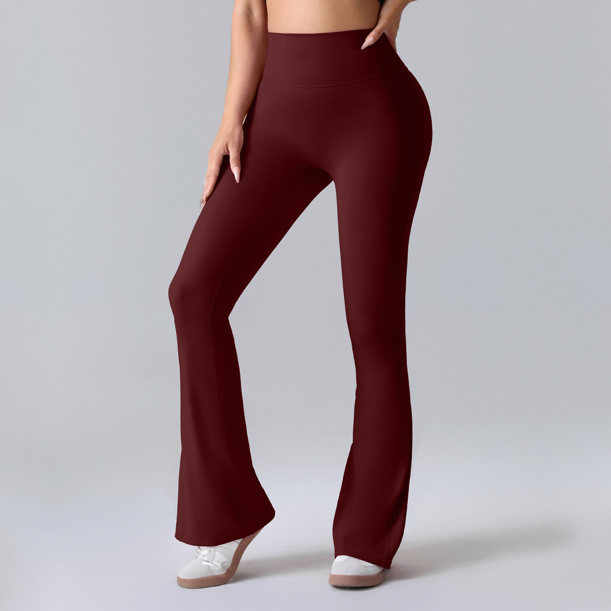 Nianna - Flared højtaljede fitnessleggings