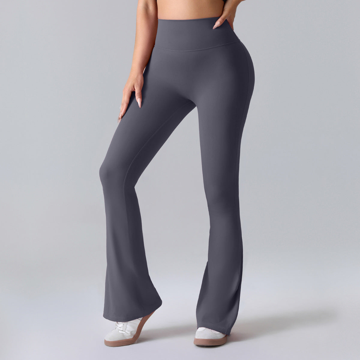 Nianna - Flared højtaljede fitnessleggings