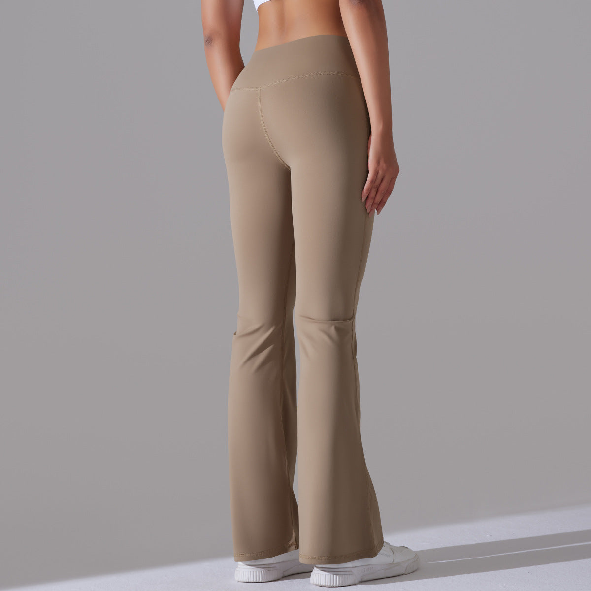 Nianna - Flared højtaljede fitnessleggings