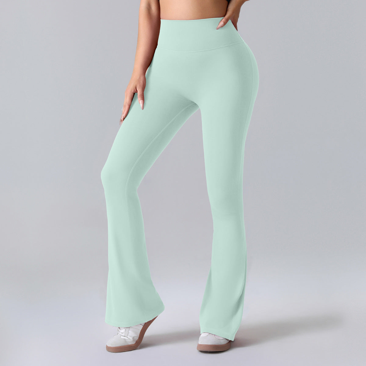 Nianna - Flared højtaljede fitnessleggings
