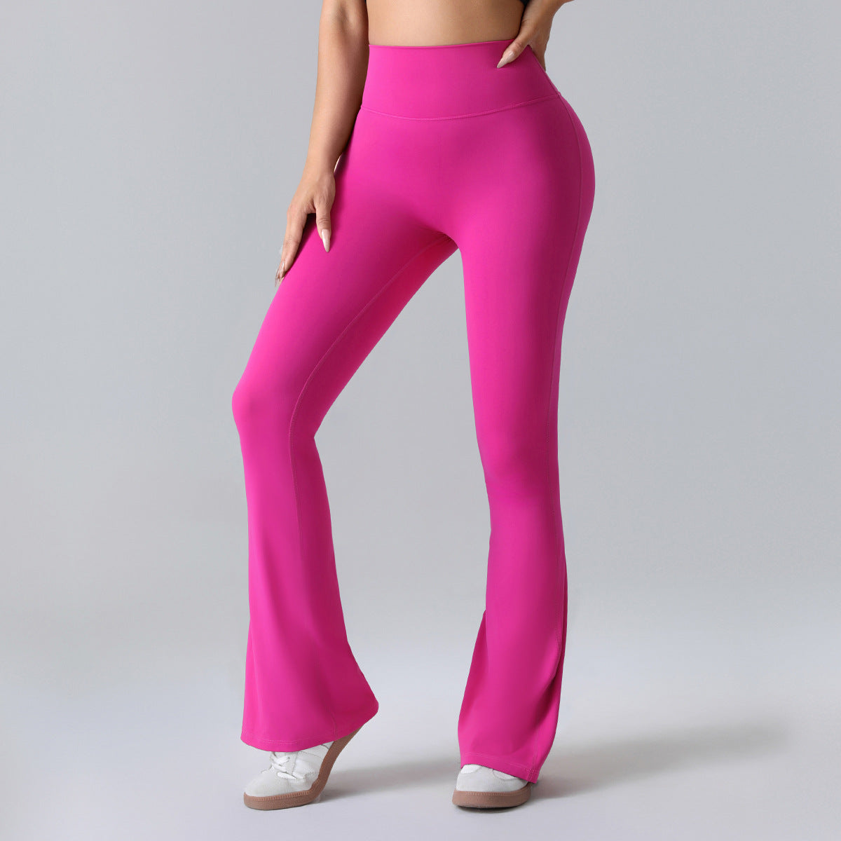Nianna - Flared højtaljede fitnessleggings