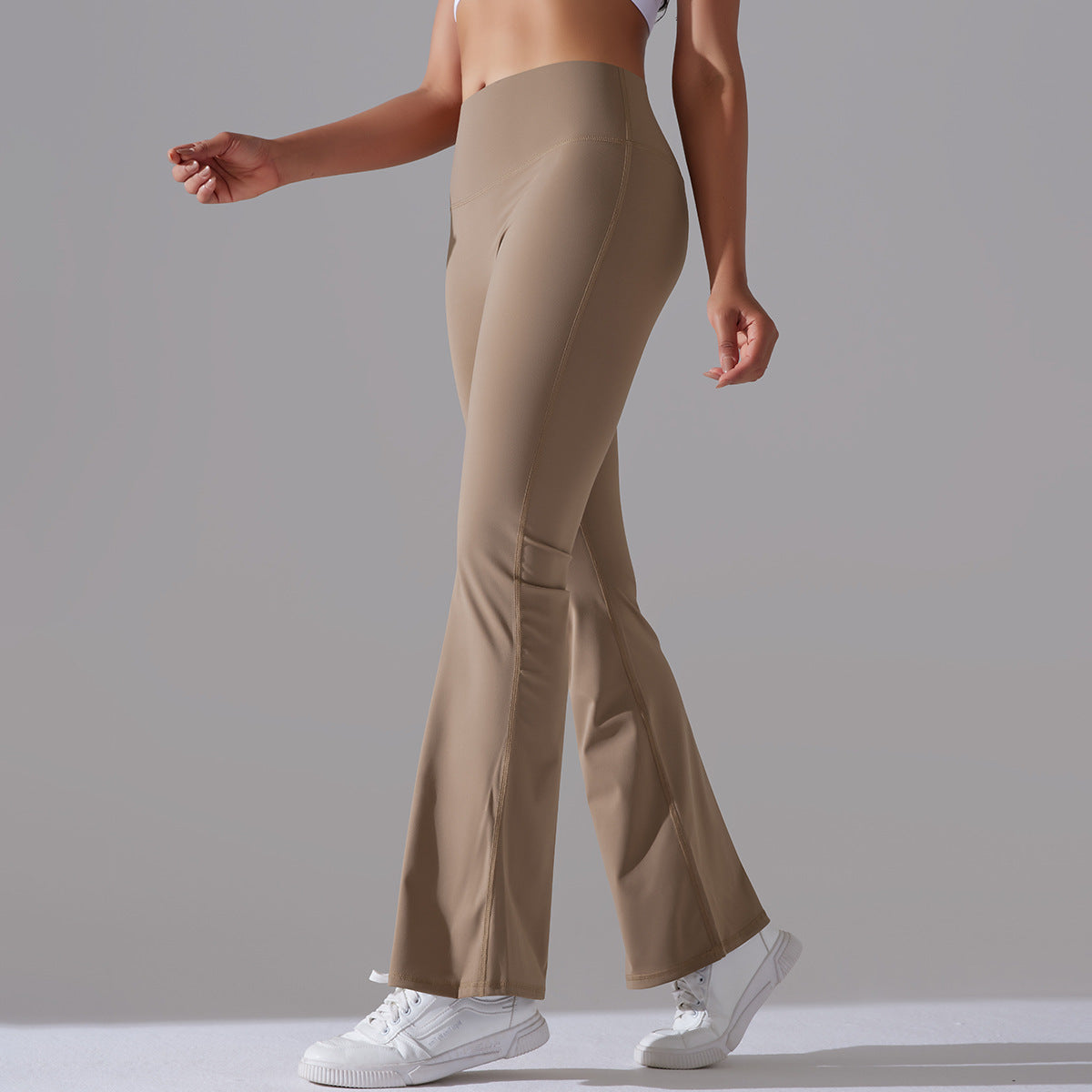 Nianna - Flared højtaljede fitnessleggings