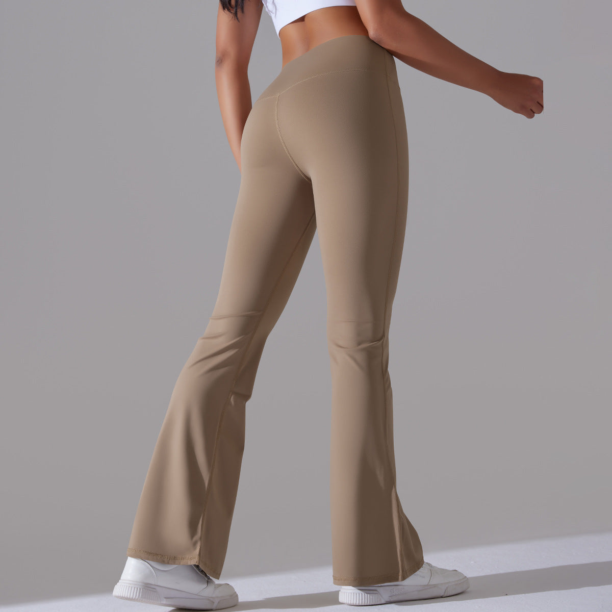 Nianna - Flared højtaljede fitnessleggings