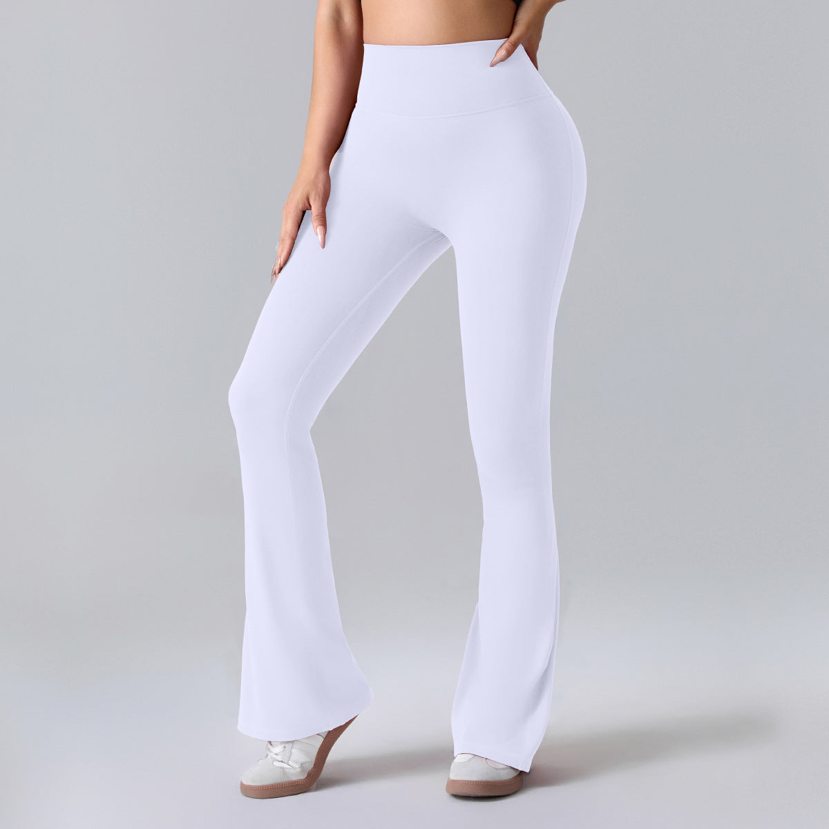 Nianna - Flared højtaljede fitnessleggings