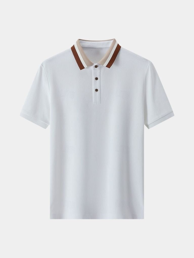 Mercan – Smart-Casual Polo mit kontrastierendem Kragen