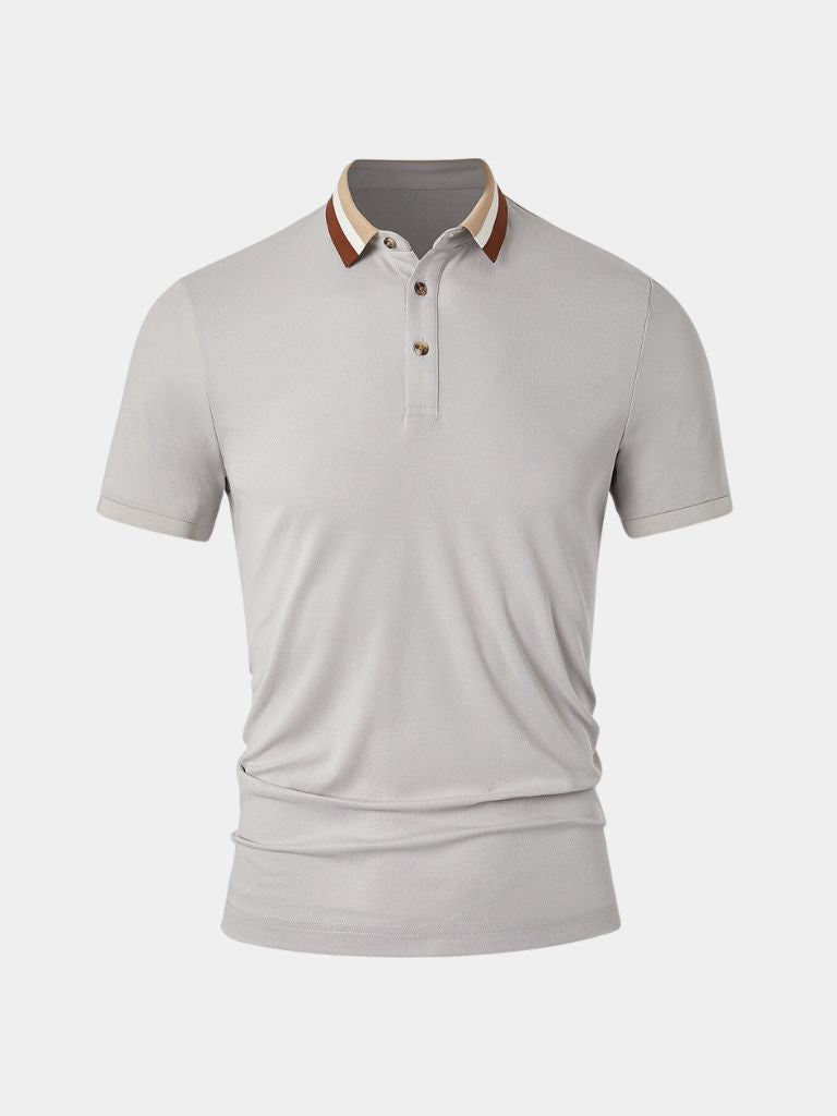 Mercan – Smart-Casual Polo mit kontrastierendem Kragen