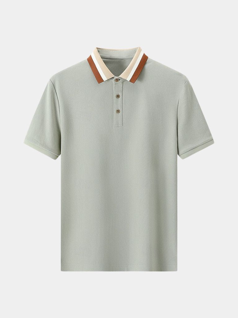 Mercan – Smart-Casual Polo mit kontrastierendem Kragen