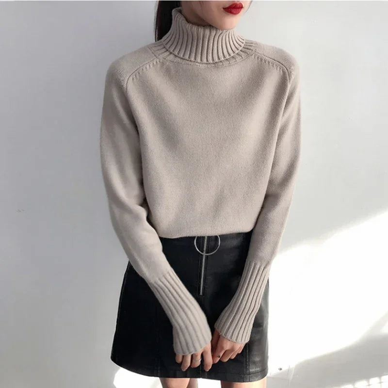 Lysandra – Damen Cashmere-Rollkragenpullover