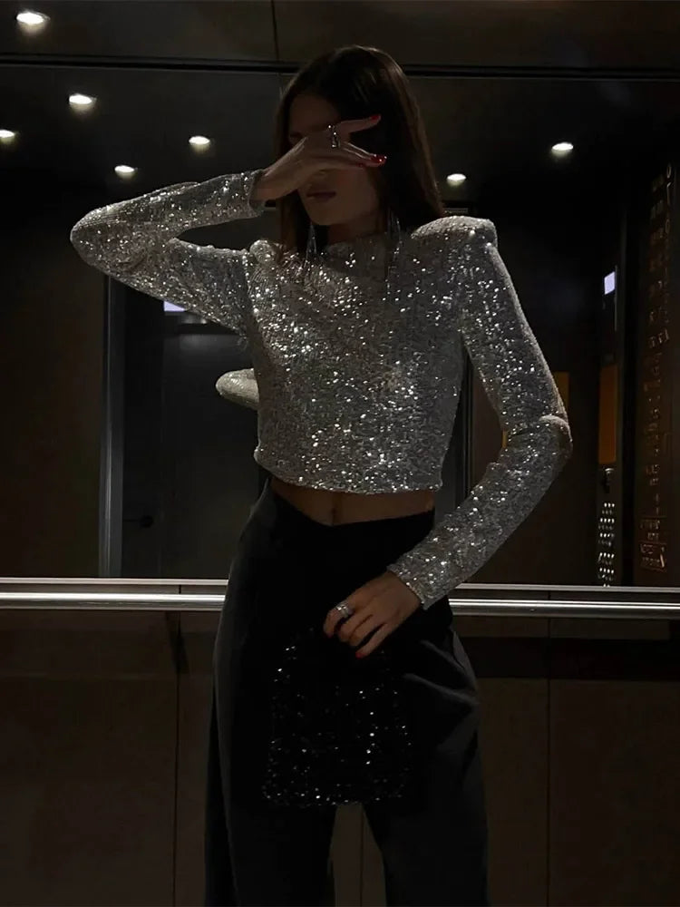 Alessia - Krátký top s flitry