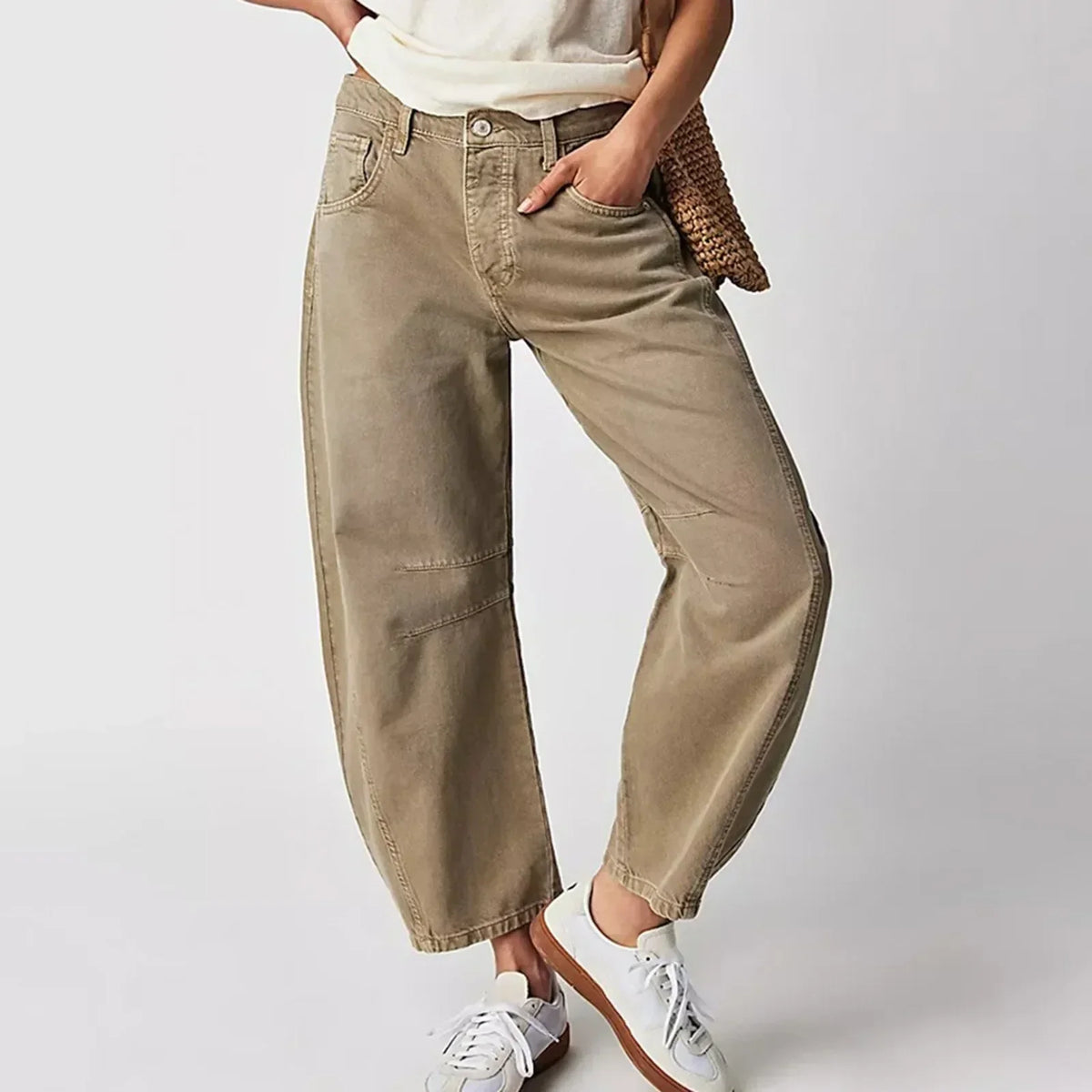 Maeliss - Dames Jeans met Wijde Pijpen