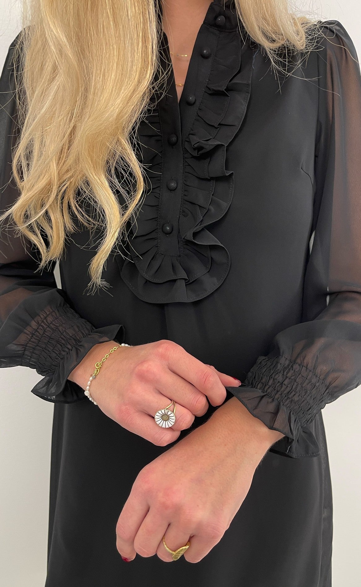 Isalynn – Sort underkjole med stropper