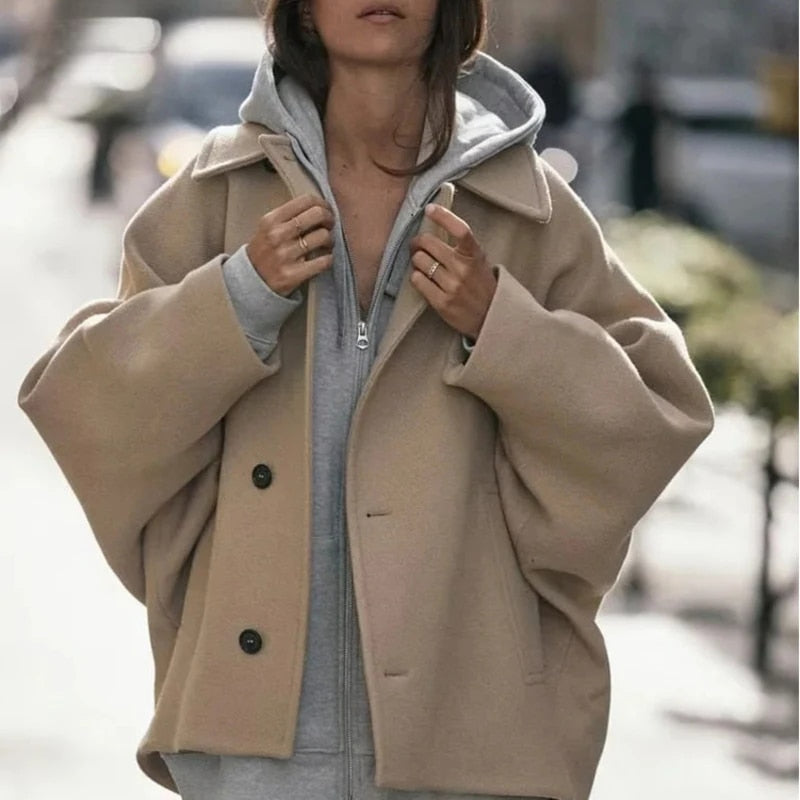 Calvera – Women’s Oversized Wool Blend Jacket