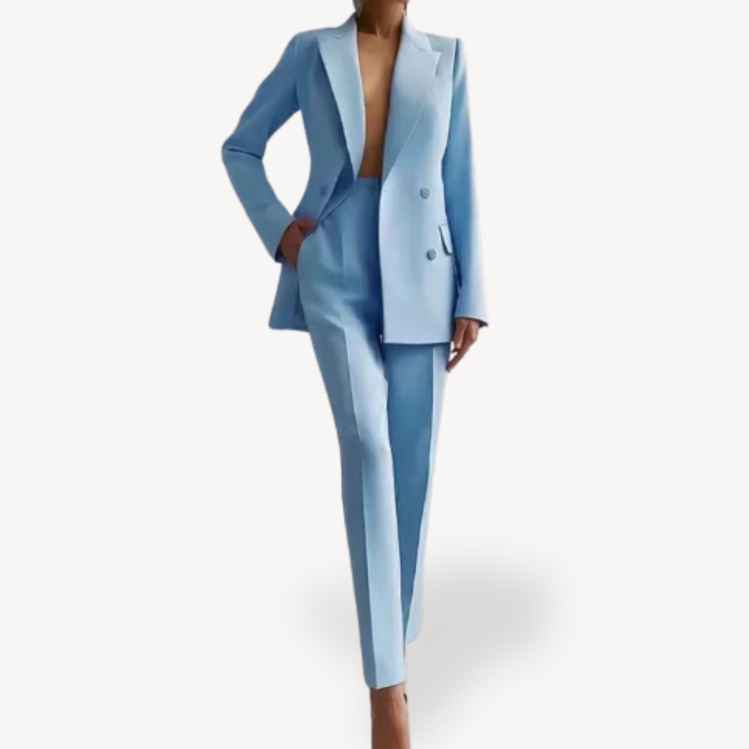 Verena – Conjunto de Blazer e Calças Formal de Primavera para Mulher