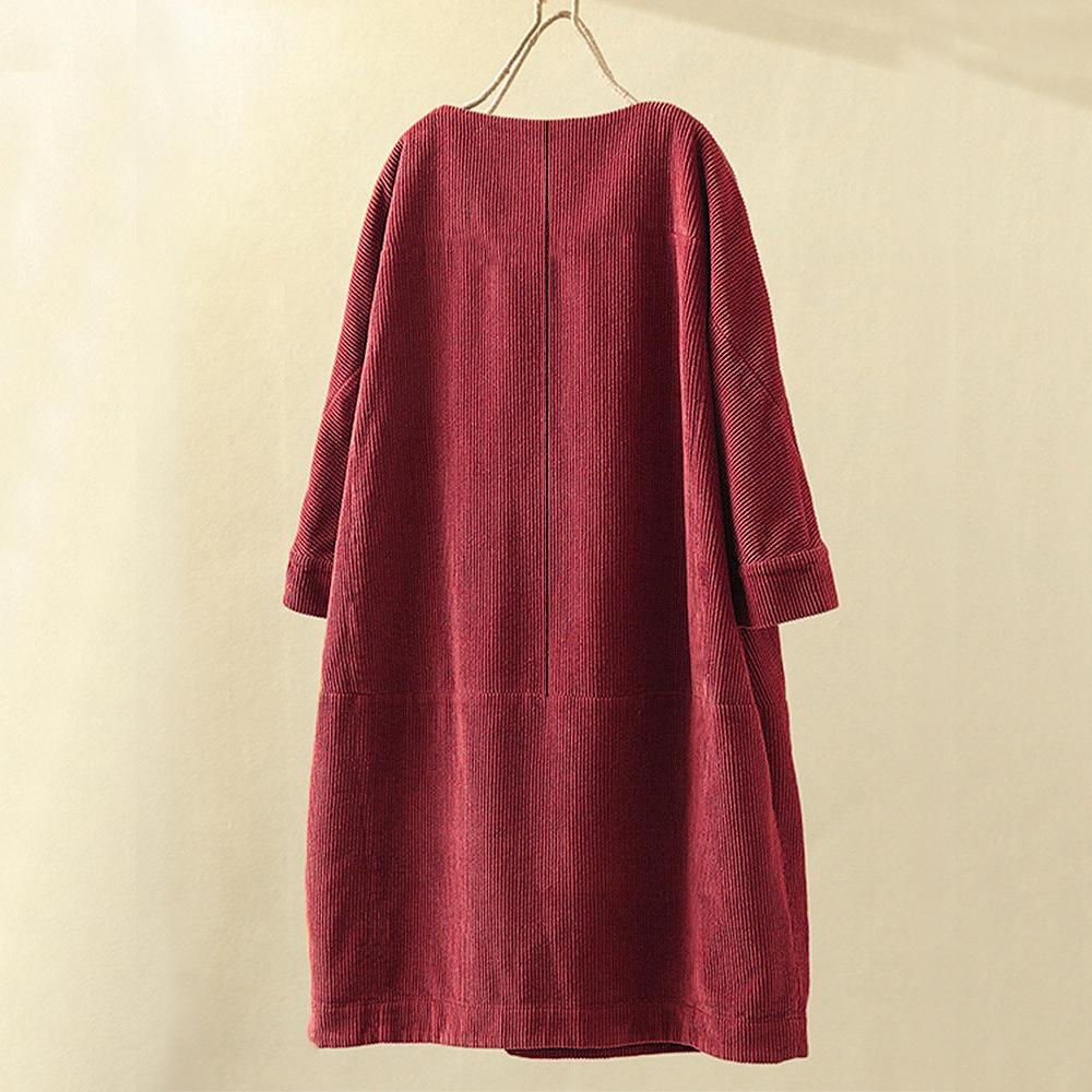 Velanora - Long Corduroy Women Top