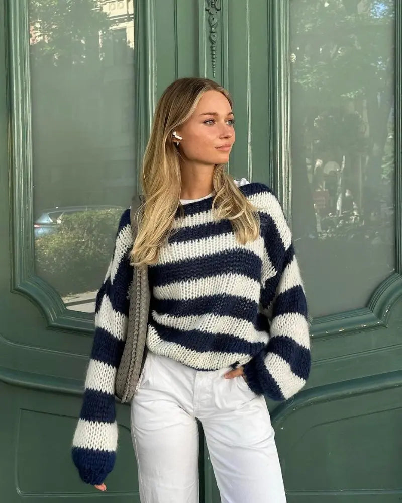 Arvessa – Women’s Asymmetric Textured Jumper