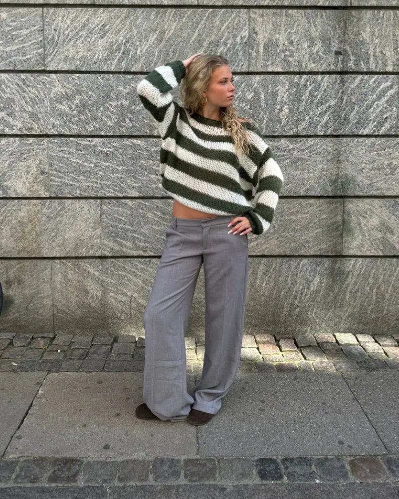 Arvessa – Dames Asymmetrische Gestructureerde Trui