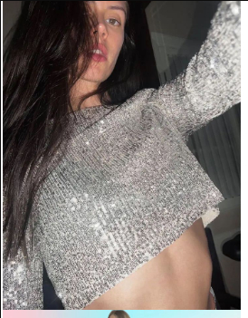 Alessia - Krátký top s flitry