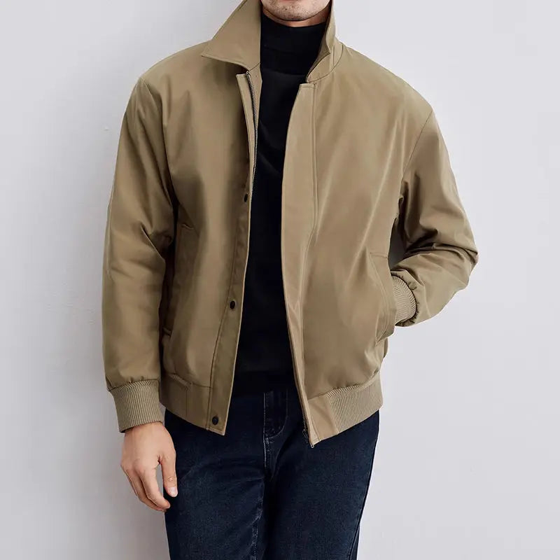 Alonzo – Herren Frühlingsjacke mit Kragen und Taschen