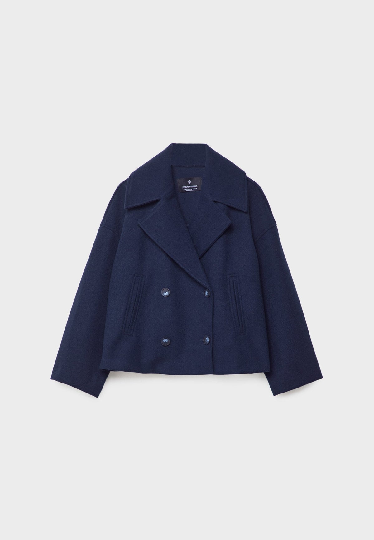 Elvarine - Women Double Breasted Short Jacket