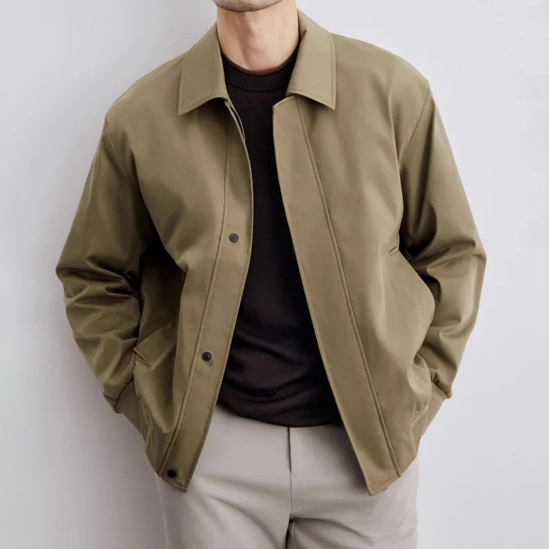 Alonzo – Herren Frühlingsjacke mit Kragen und Taschen